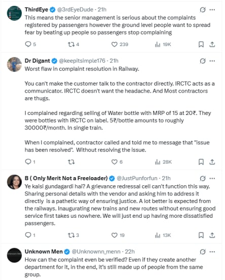 Train assault after catering complaint IRCTC negligence video viralPublic reaction on social media