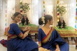 Photos: विठ्ठलाची पूजा, खणाची साडी..; आषाढी एकादशीनिमित्त शिवाली परबचा सुंदर लूक
