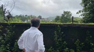 Jitendra Awhad also inspected a major construction project in Yeur