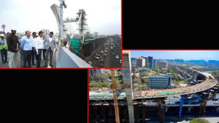 The flyover work at Kalanagar Junction undertaken by MMRDA has been completed