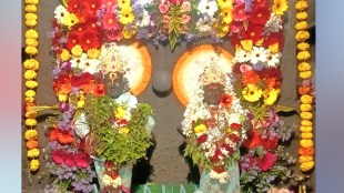 Crowds gather at Karad Sant Sakhu temple for Vitthal Rukmini darshan