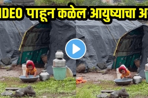 Emotional video of girl washing utensils child struggle viral video on social media poverty story