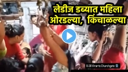 मुंबई लोकलच्या लेडीज डब्यात महिला थेट सीटवरच चढल्या, आरडा-ओरडा किंचाळ्या अन्…, VIDEO मध्ये पाहा नेमकं काय घडलं
