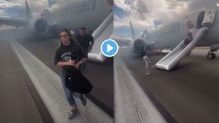 American Airlines jet evacuated Video