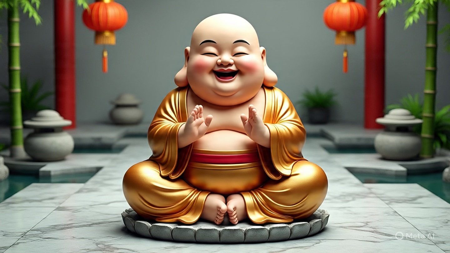 laughing buddha for good luck at home