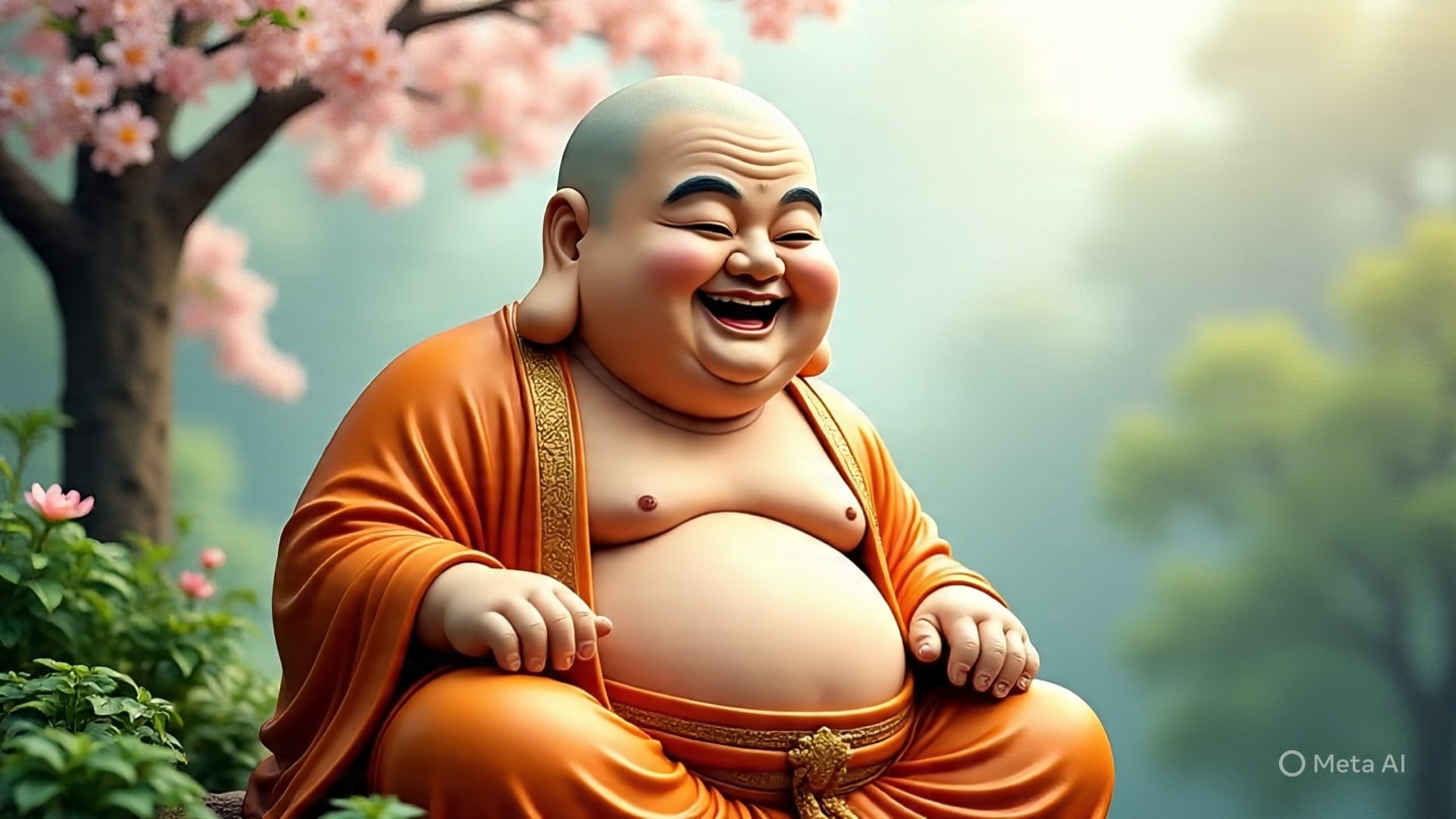 laughing buddha for good luck at home