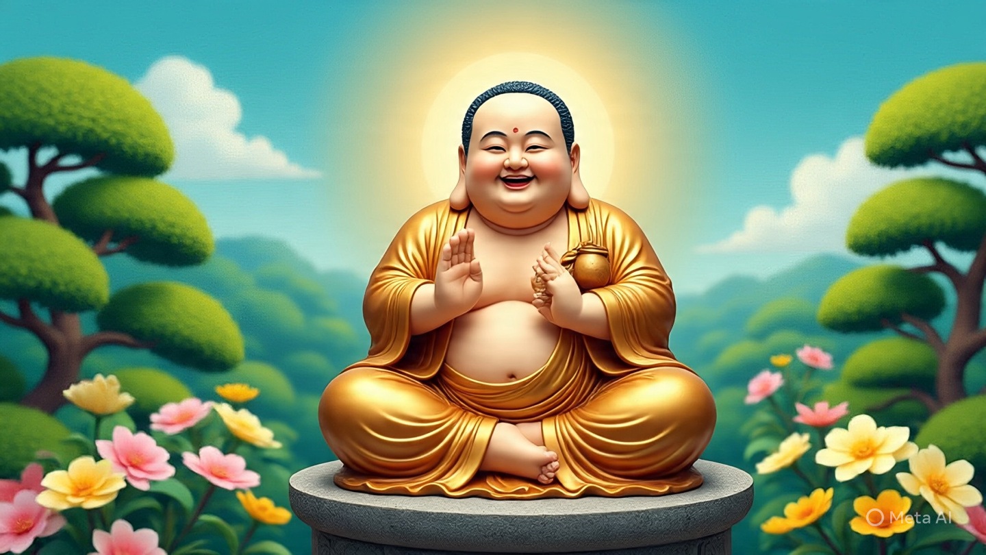 laughing buddha for good luck at home