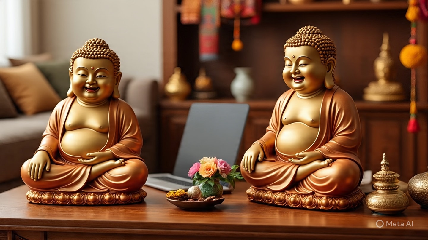 laughing buddha for good luck at home