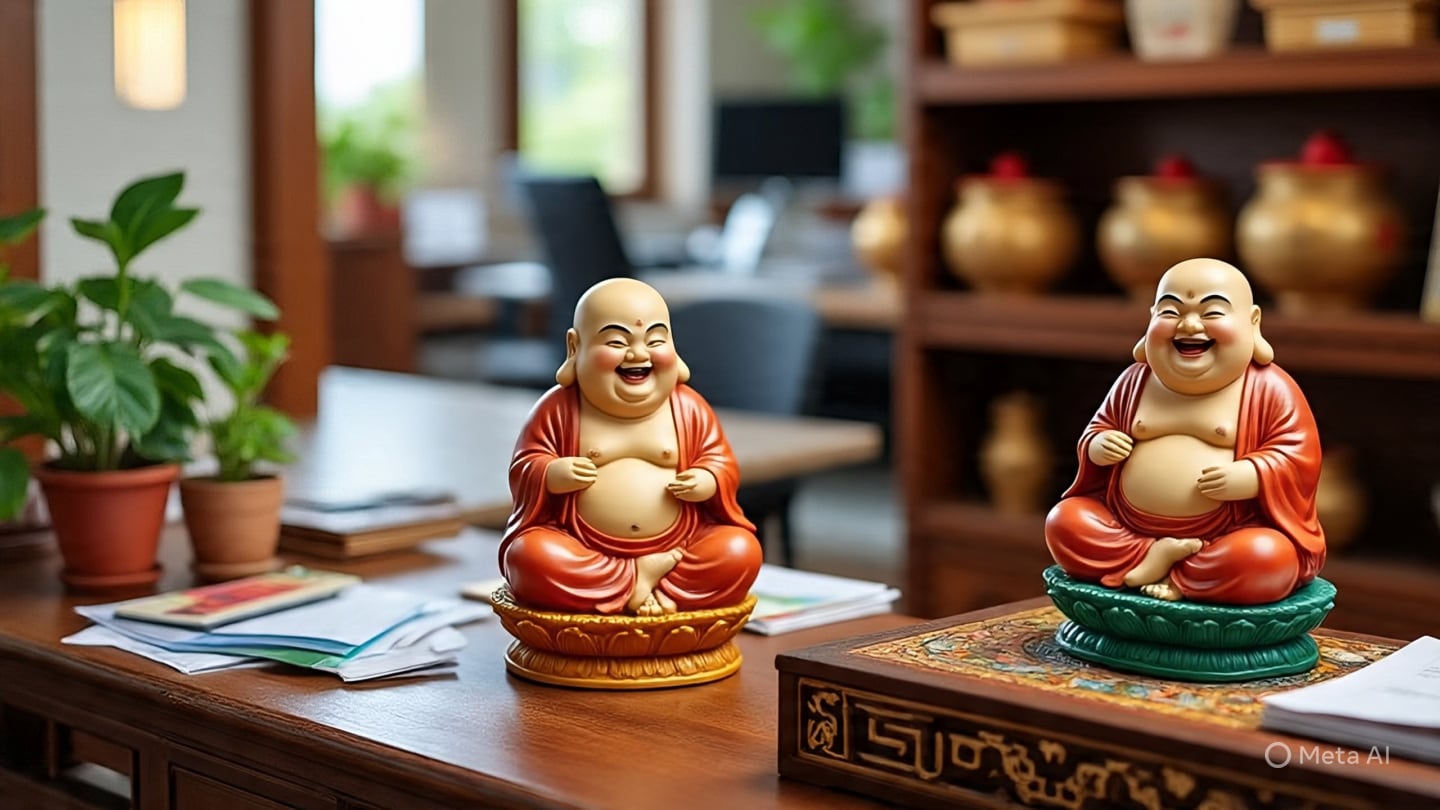 laughing buddha for good luck at home