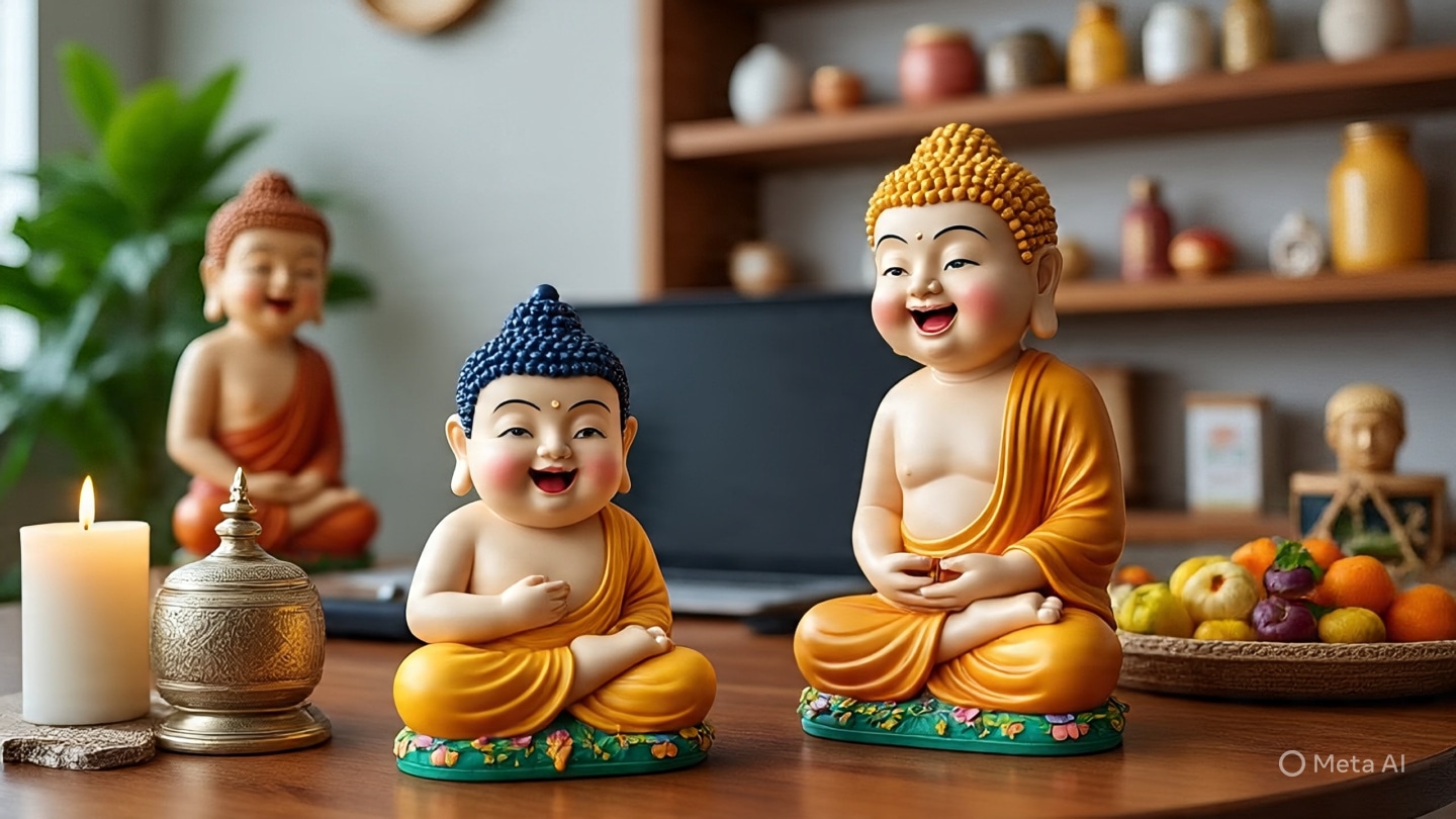 laughing buddha for good luck at home