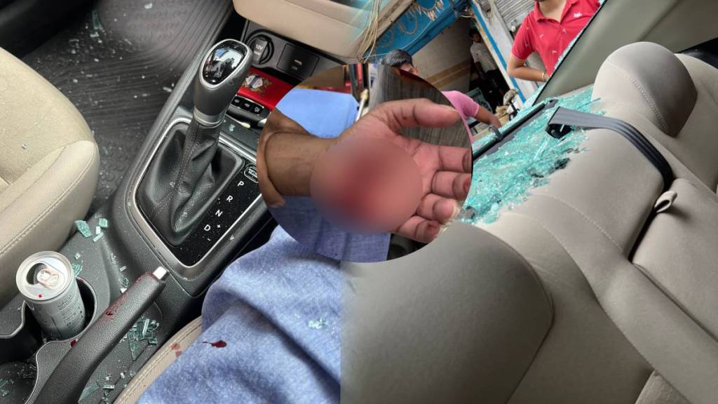 man left bleeding after harrowing road rage incident