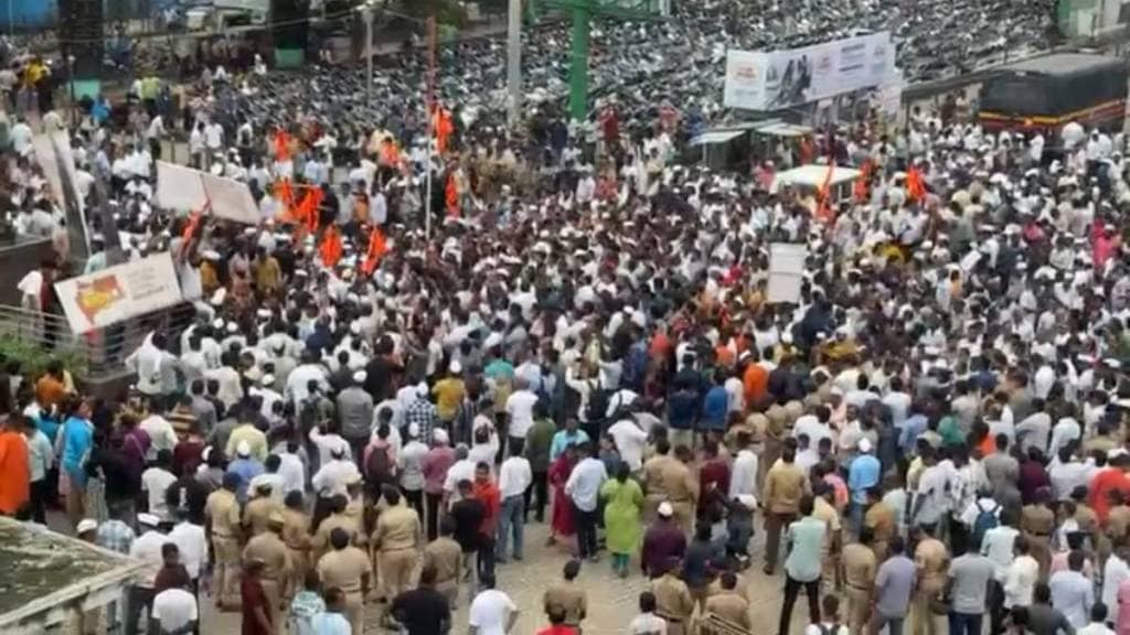 Maratha community march in Mira Bhayandar