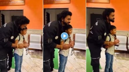marathi singer utkarsh shinde shares special video of him singing with his little fan