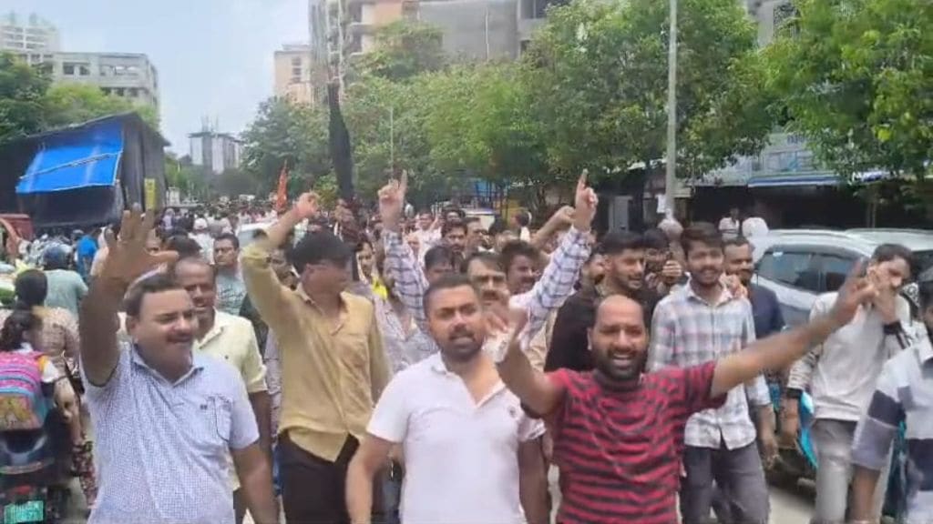 mira bhayandar traders strike amid marathi language row mns warns of protest over marathi speaking