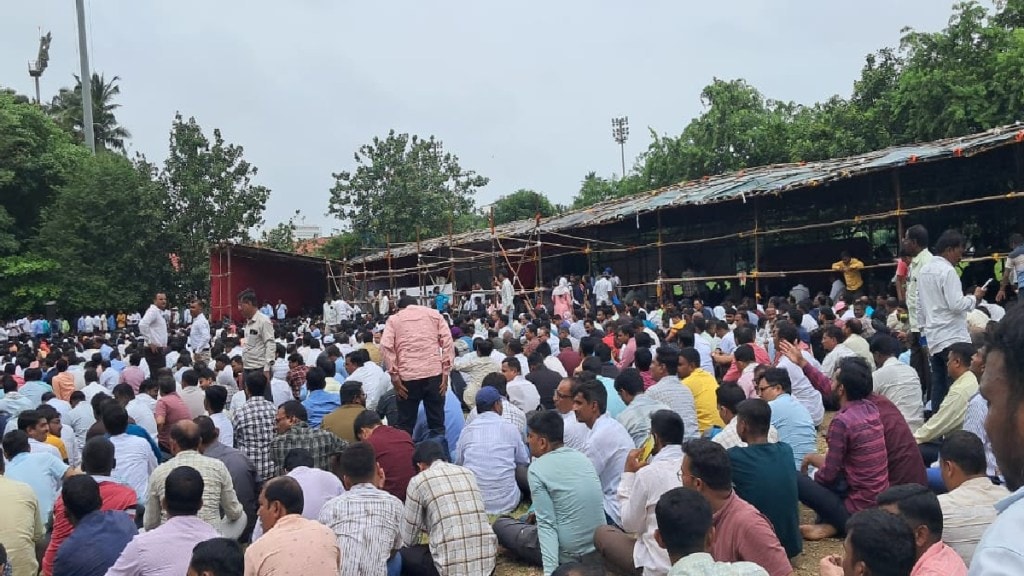 Teachers of partially unaided schools protest at Azad Maidan Mumbai print news
