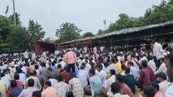 अंशतः विनाअनुदानित शाळांच्या शिक्षकांचे आझाद मैदानावर आंदोलन; विनाअनुदानित शाळांना अनुदानाच्या वाढीव टप्पा देण्याची मागणी