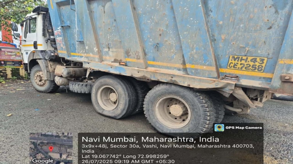 navi mumbai debris dumping crackdown cidco vashi police