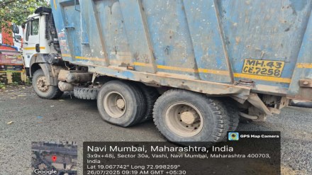 navi mumbai debris dumping crackdown cidco vashi police
