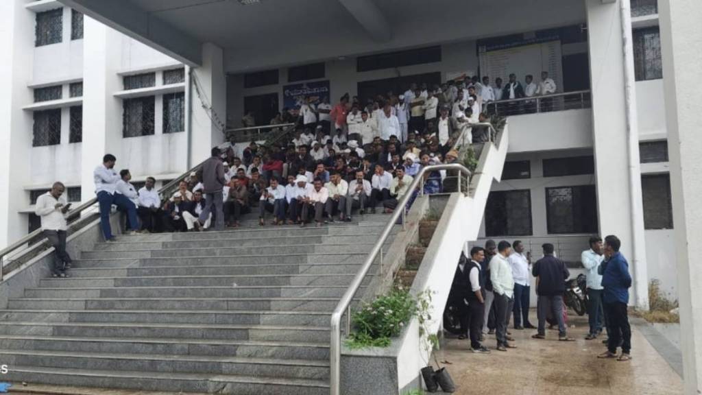 MLA Nitin Pawar locked Tribal Integrated Development Project office