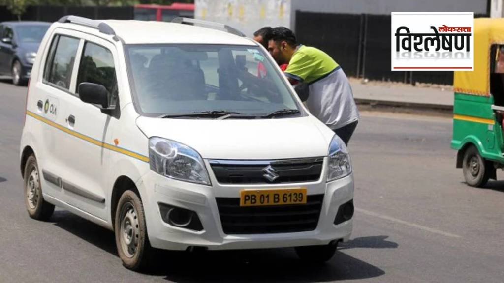 ट्रॅफिकच्या वेळेस ओला, उबर आणि रॅपिडोला दुप्पट भाडे आकारण्याची परवानगी केंद्र सरकारने दिली (छायाचित्र दी इंडियन एक्स्प्रेस)