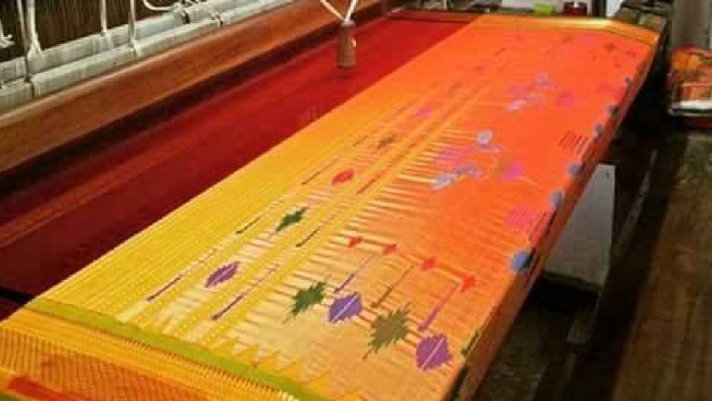 paithani saree business international market Approval common facility center in Yeola Paithani cluster