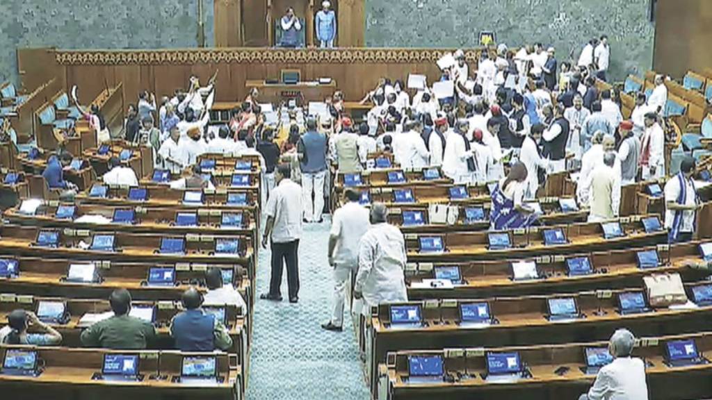 Chaos in Indian Parliament