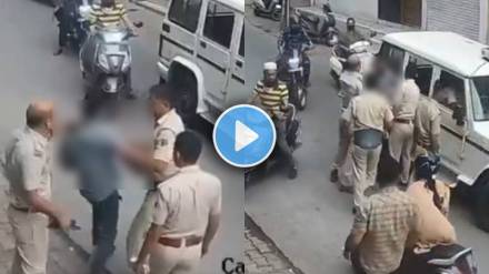 police station in-charge Pushpendra Bansiwal case viral video police station in-charge Pushpendra Bansiwal case viral video