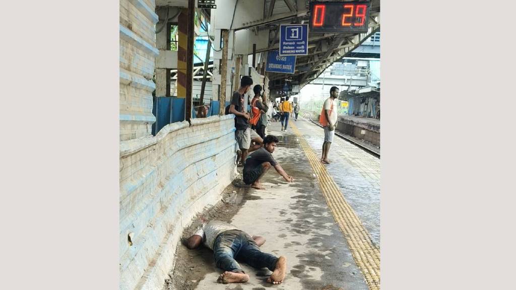 at Mira railway station Passenger safety issue