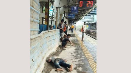 at Mira railway station Passenger safety issue