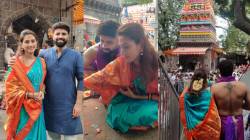 रेश्मा शिंदेने पतीसह घेतलं ‘आई तुळजाभवानी’चं दर्शन! नेसली ‘या’ अभिनेत्रीने भेट दिलेली साडी; फोटोत दिसली संपूर्ण कुटुंबाची झलक