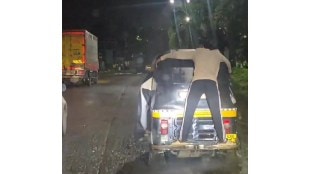 rickshaw stunt video viral navi mumbai youth arrested