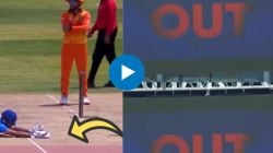Viral video: फलंदाज क्रिझमध्ये पोहोचला, तरीही पंचांनी OUT दिलं; नेमकं काय घडलं?