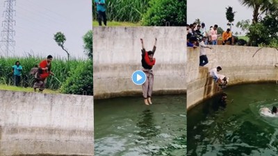 धाकड गर्ल! समृद्धी केळकरने ४० फुट खोल विहीरीत मारली उडी, कसा शूट झाला सीन? पाहा व्हिडीओ