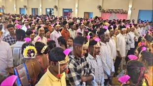 A mass wedding ceremony was held in Alibaug