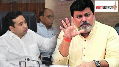 कोकणातील वर्चस्वावरून उदय सामंत – नितेश राणे या दोन मंत्र्यांमध्ये जुंपली