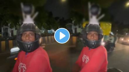 Man Installs CCTV On His Helmet for safety