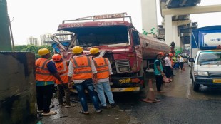 thane ghodbunder road tanker accident traffic jam thane municipal corporation