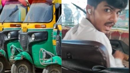 thane rickshaw driver misbehaves with woman video leads fine on driver local transport issues