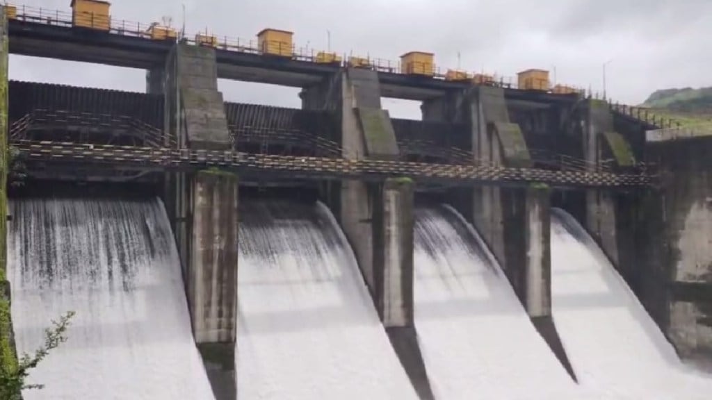 All four gates of Urmodi Dam opened and water released satara news