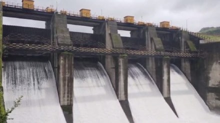 All four gates of Urmodi Dam opened and water released satara news