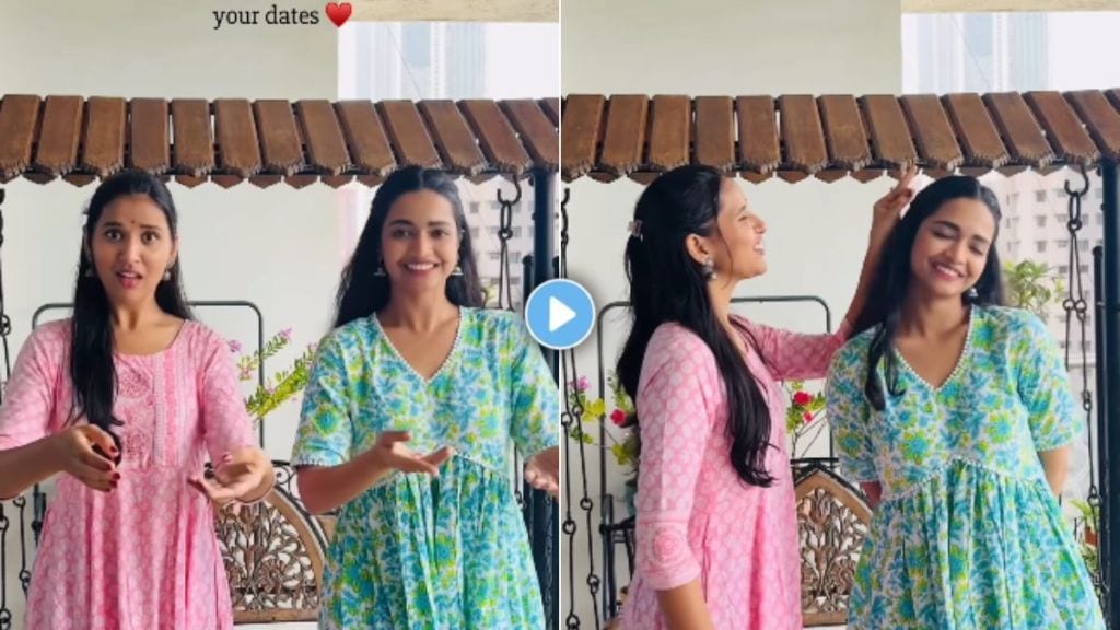 vallari viraj and aalapini nisal shares dance man talyat malyat song dance video