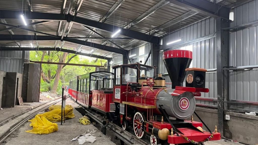 vanrani electric toy train returns in Sanjay Gandhi park mini train kids attraction august launch