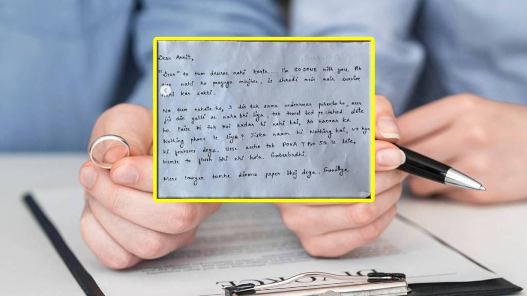 wife Viral Divorce Letter
