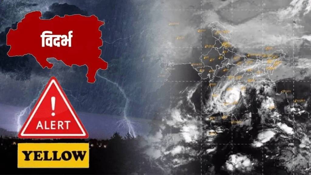 The Meteorological Department has issued a yellow alert for Vidarbha today