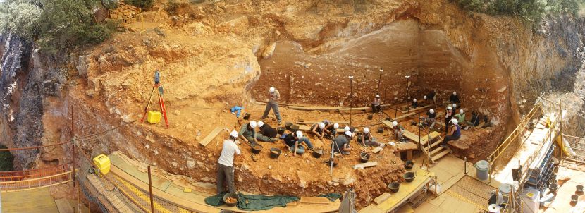 Excavation of the Gran Dolina in 2012