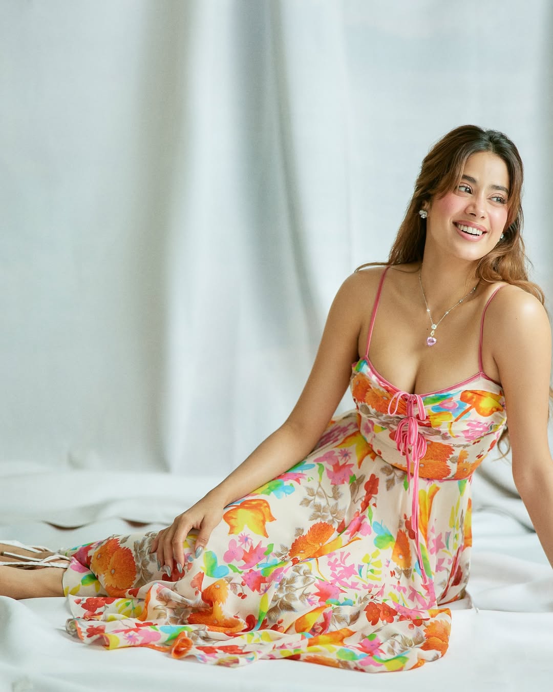 Janhvi Kapoor floral dress