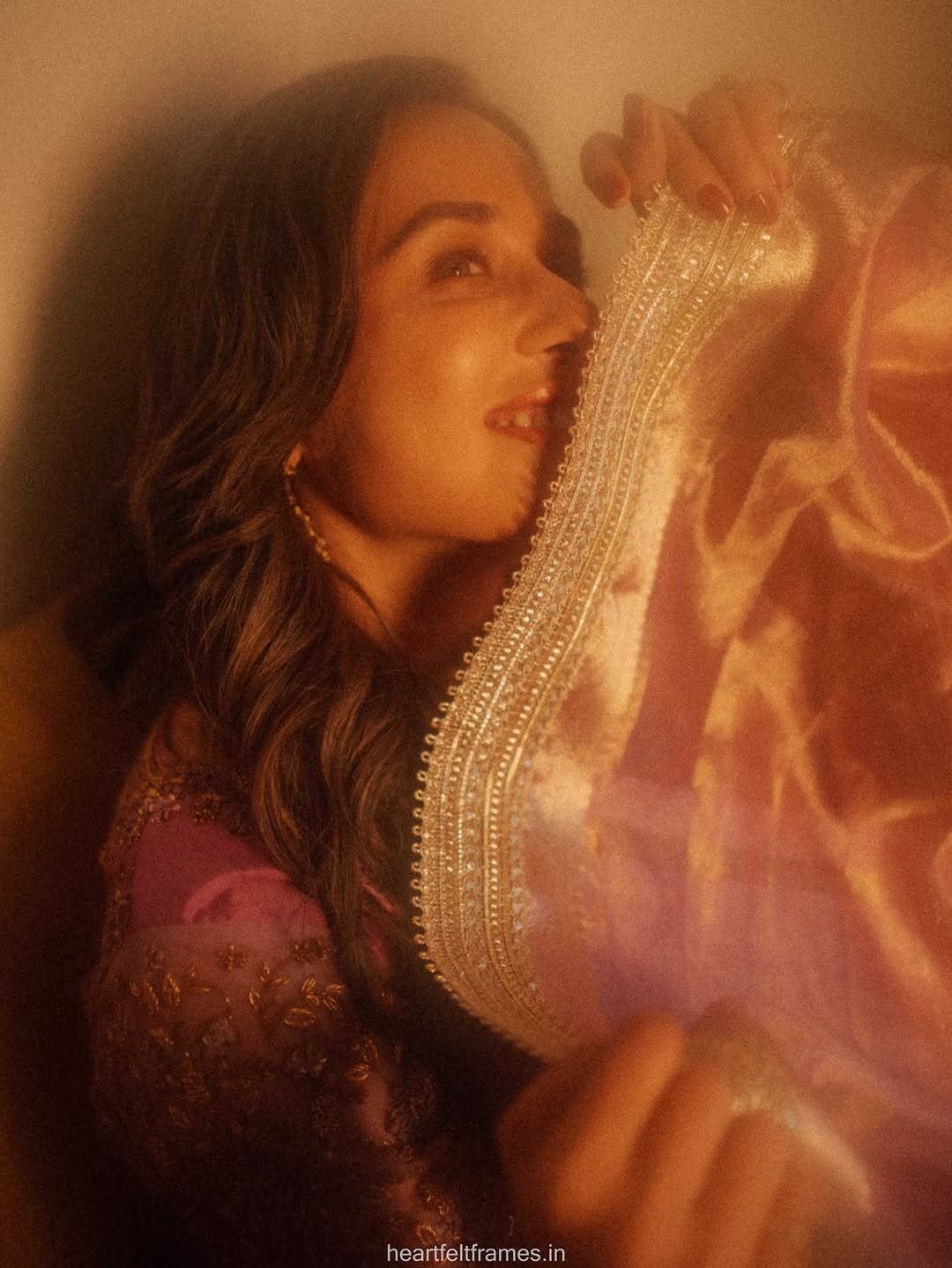 Tejaswini Lonari in tissue saree,