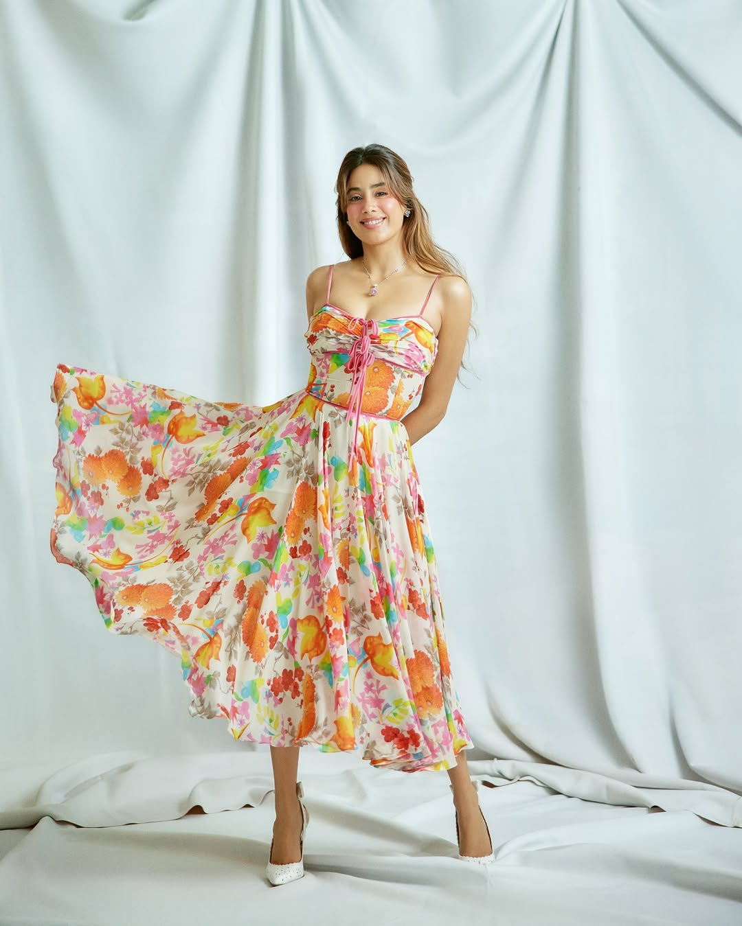 Janhvi Kapoor floral dress