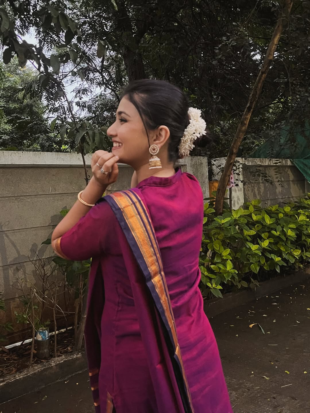 dnyanada ramtirthkar traditional look