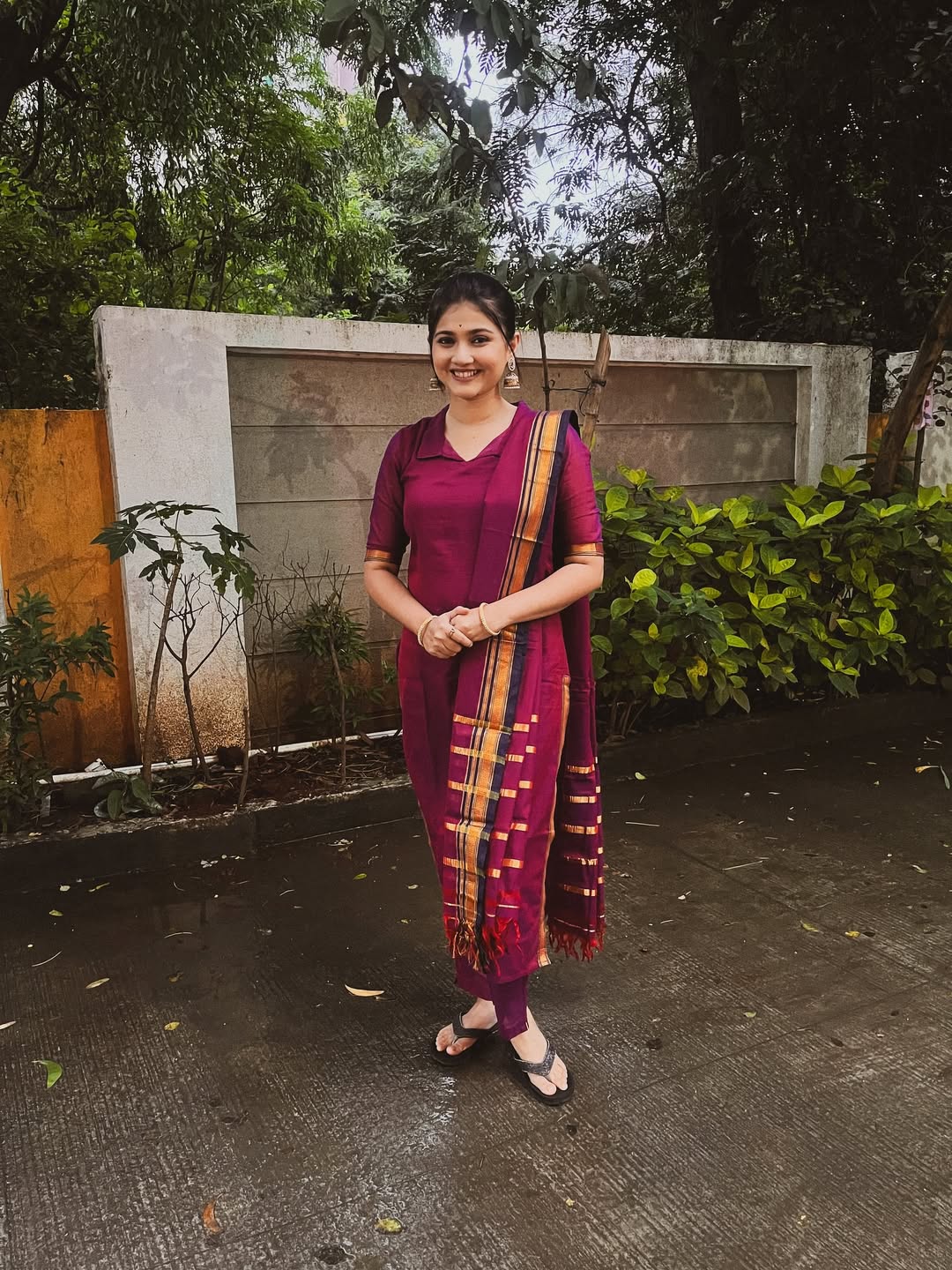 dnyanada ramtirthkar traditional look